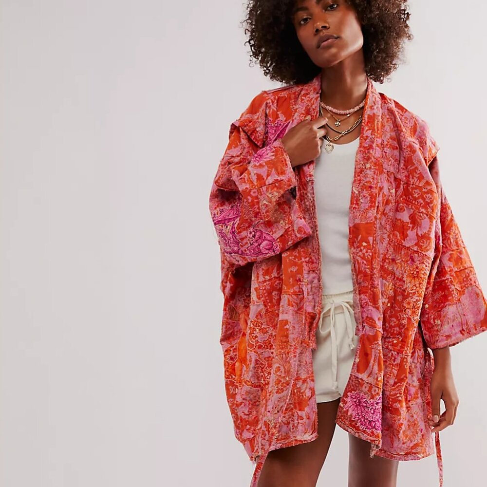 Magnolia Pearl - Patchwork Kei Kimono - NWOT - Picture 3 of 10